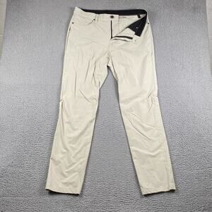 01. Algo Performance Pants Men's 32x34 Cream Beige Chino Performance Causal